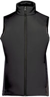 Am image of a Custom Stormtech Womens Cascadia Thermal Vest in Black!