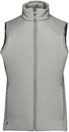 Am image of a Custom Stormtech Womens Cascadia Thermal Vest in Storm Grey!