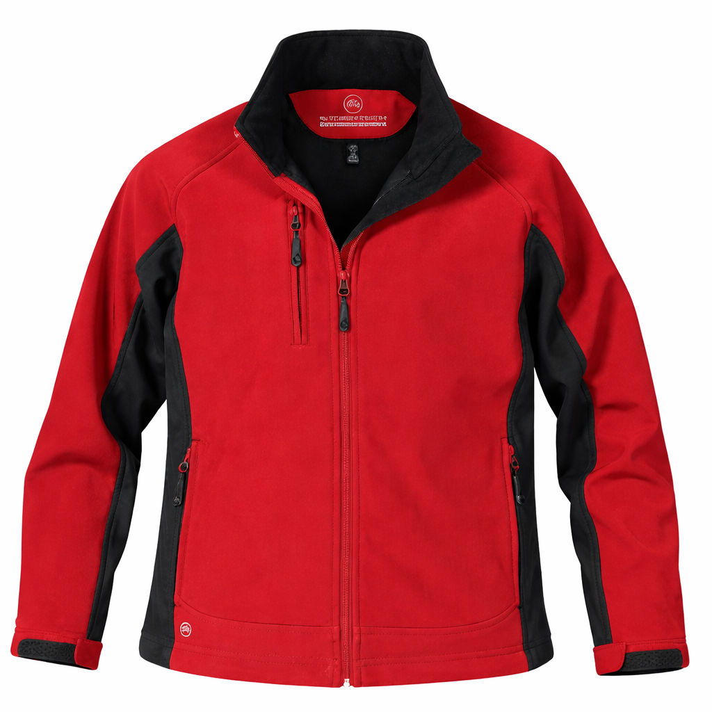 Stormtech Womens Crew Bonded Shell in RED/ BLACK
