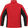 An image of a Custom Stormtech Womens Crew Bonded Shell in RED/ BLACK!
