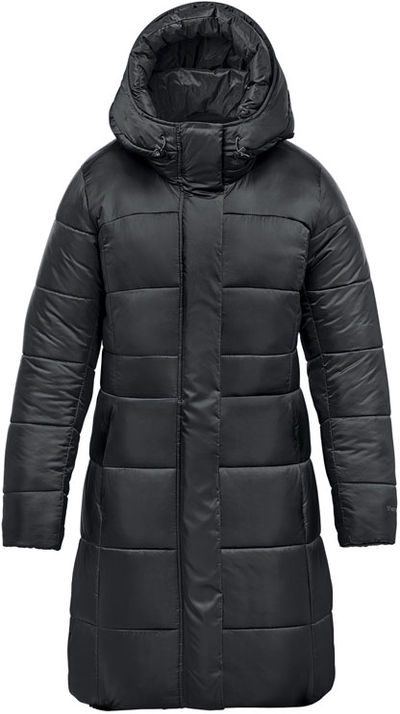 Am image of a Custom Stormtech Womens Elkridge Parka in Black!