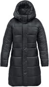 Am image of a Custom Stormtech Womens Elkridge Parka in Black!