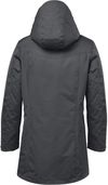 An image of a Custom Stormtech Womens Fairbanks 5 in 1 System Jacket in Graphite!