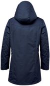An image of a Custom Stormtech Womens Fairbanks 5 in 1 System Jacket in Navy!