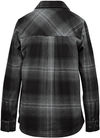 An image of a Custom Stormtech Womens Highland Plaid Shacket in Carbon / Black!