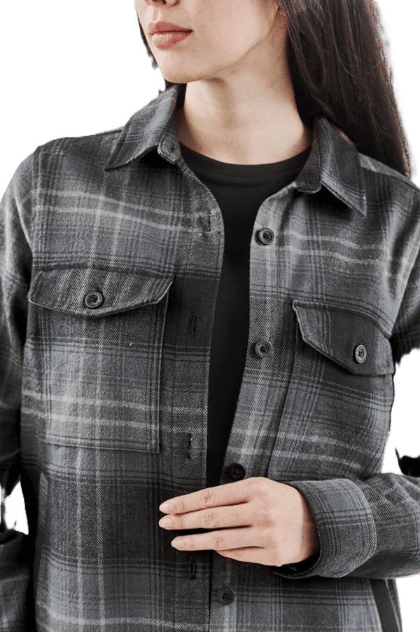 An image of a Custom Stormtech Womens Highland Plaid Shacket!
