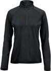 Am image of a Custom Stormtech Womens Mesa Quarter Zip Pullover in Black!