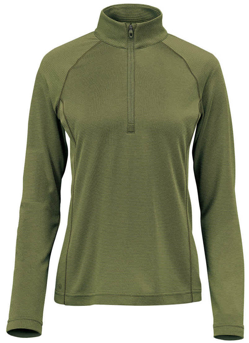 Stormtech Womens Mesa Quarter Zip Pullover in SAGE GREEN