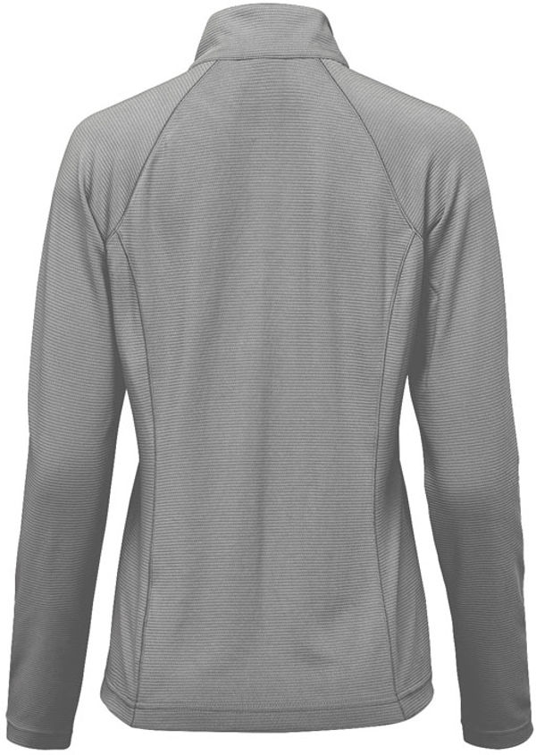 Am image of a Custom Stormtech Womens Mesa Quarter Zip Pullover in Storm Grey!