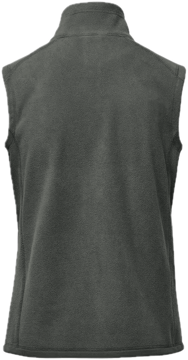 An image of a Custom Stormtech Womens Montauk Fleece Vest in Granite!