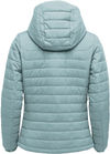 An image of a Custom Stormtech Womens Nautilus Quilted Hoody in Ice Blue!
