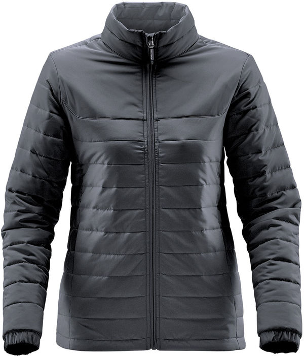An image of a Custom Stormtech Womens Nautilus Quilted Jacket in Dolphin!