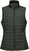 An image of a Custom Stormtech Womens Nautilus Quilted Vest in CYPRESS!