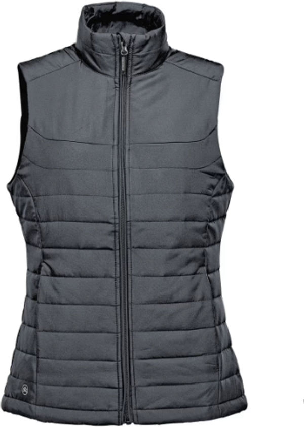 An image of a Custom Stormtech Womens Nautilus Quilted Vest in DOLPHIN!