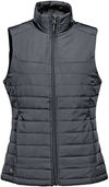 An image of a Custom Stormtech Womens Nautilus Quilted Vest in DOLPHIN!