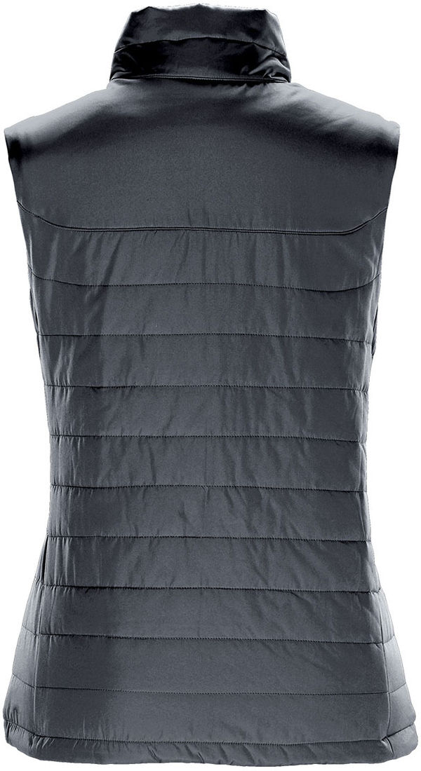 An image of a Custom Stormtech Womens Nautilus Quilted Vest in DOLPHIN!