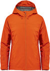 An image of a Custom Stormtech Womens Nostromo Thermal Shell Jacket in Rust!