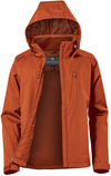 Am image of a Custom Stormtech Womens Scirocco Lightweight Shell in Rust!