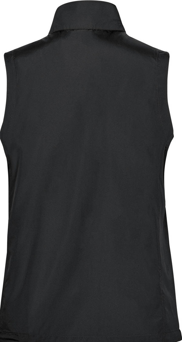 An image of a Custom Stormtech Womens Sierra Lightweight Vest in Black!