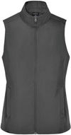An image of a Custom Stormtech Womens Sierra Lightweight Vest in Granite!