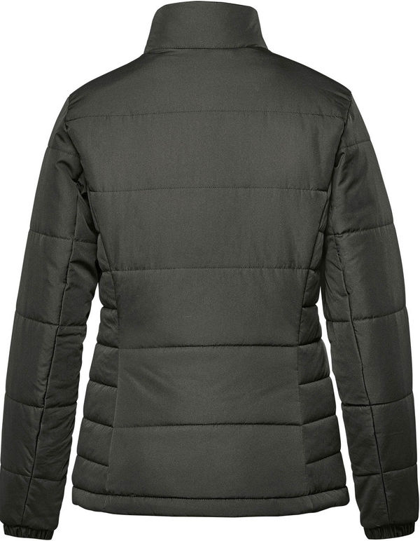 An image of a Custom Stormtech Womens Sierra Quilted Jacket in Granite!