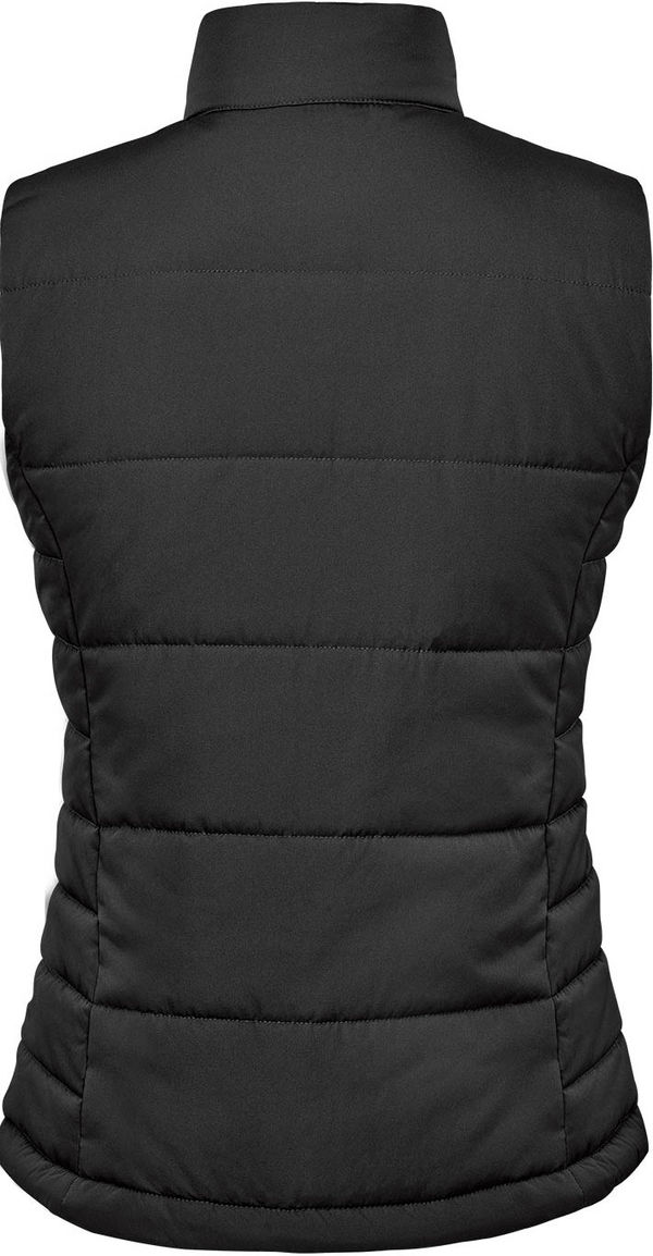 An image of a Custom Stormtech Womens Sierra Quilted Vest in Black!