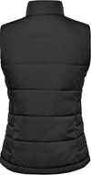An image of a Custom Stormtech Womens Sierra Quilted Vest in Black!