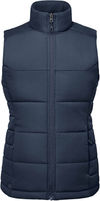 An image of a Custom Stormtech Womens Sierra Quilted Vest in Navy!