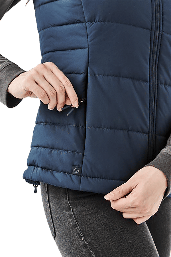 An image of a Custom Stormtech Womens Sierra Quilted Vest!