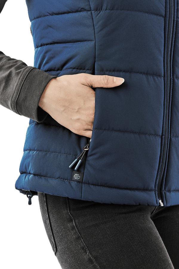 An image of a Custom Stormtech Womens Sierra Quilted Vest!