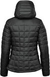 Am image of a Custom Stormtech Womens Tundra Thermal Jacket in Black!