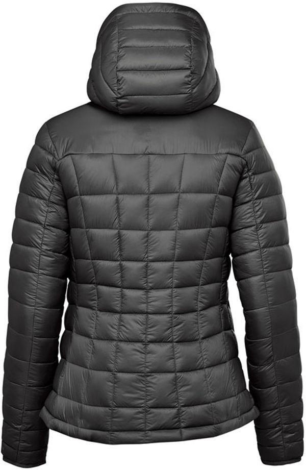 Am image of a Custom Stormtech Womens Tundra Thermal Jacket in Granite!