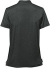 An image of a Custom Stormtech Womens Volante H2X Dry Polo in Charcoal Heather!