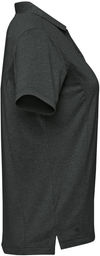 An image of a Custom Stormtech Womens Volante H2X Dry Polo in Charcoal Heather!