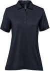 An image of a Custom Stormtech Womens Volante H2X Dry Polo in Midnight Heather!