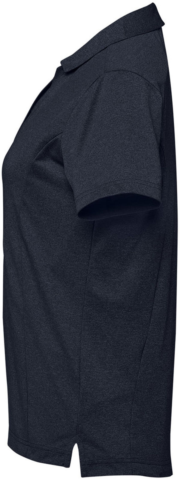 An image of a Custom Stormtech Womens Volante H2X Dry Polo in Midnight Heather!