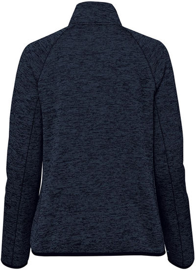 Am image of a Custom Stormtech Womens Yosemite Full Zip Fleece Jacket in Navy Heather!