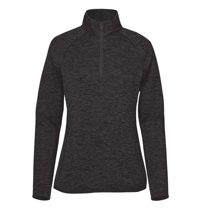 Stormtech Womens Yosemite Half Zip Pullover in Black Heather