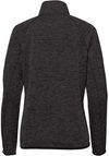Am image of a Custom Stormtech Womens Yosemite Half Zip Pullover in Black Heather!