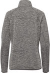 Am image of a Custom Stormtech Womens Yosemite Half Zip Pullover in Granite Heather!