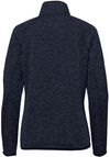 Am image of a Custom Stormtech Womens Yosemite Half Zip Pullover in Navy Heather!