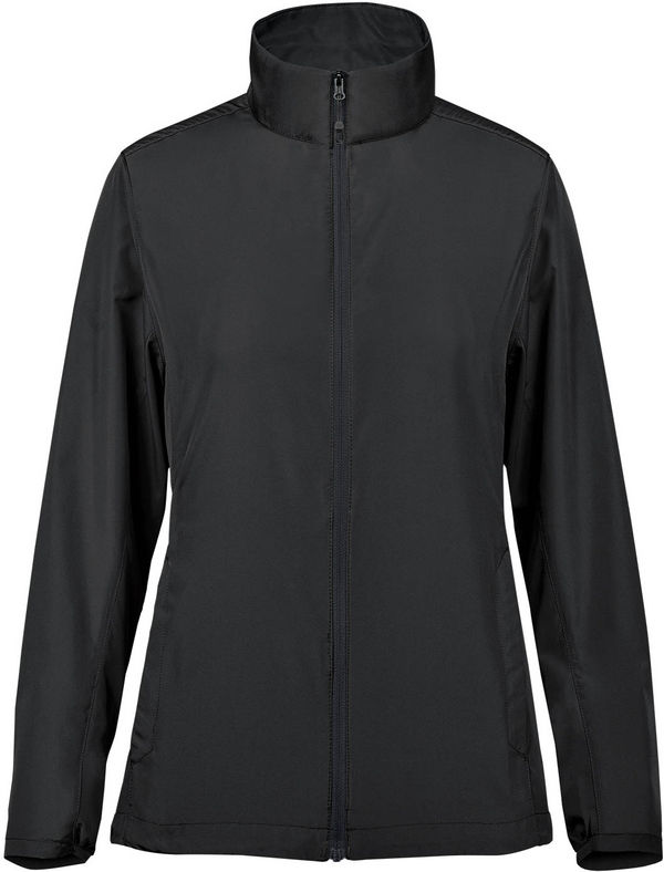 An image of a Custom Stormtech  Compare Womens Sierra Lightweight Shell SKU in Black!