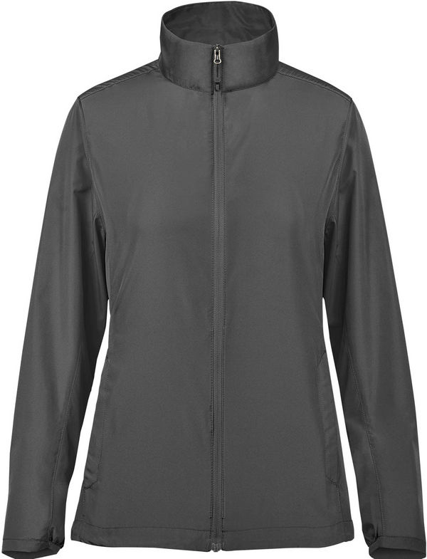 An image of a Custom Stormtech Womens Sierra Lightweight Shell in Granite!