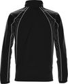 Am image of a Custom Stormtech Youth Warrior Training Jacket in BLACK / BLACK / WHITE!