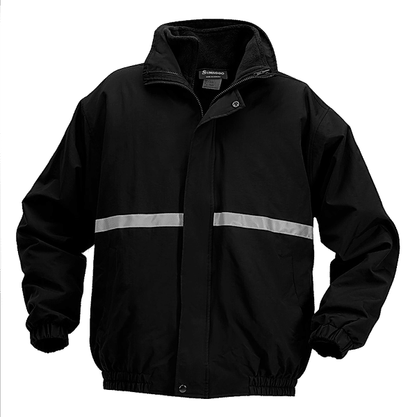 Am image of a Custom Sumaggo 3 in 1 Winter Bomber Jacket in Black!