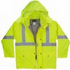 An image of a Custom Sumaggo High Visibility 3 in 1 Parka Jacket with Soft Shell Inner Jacket in Lime!