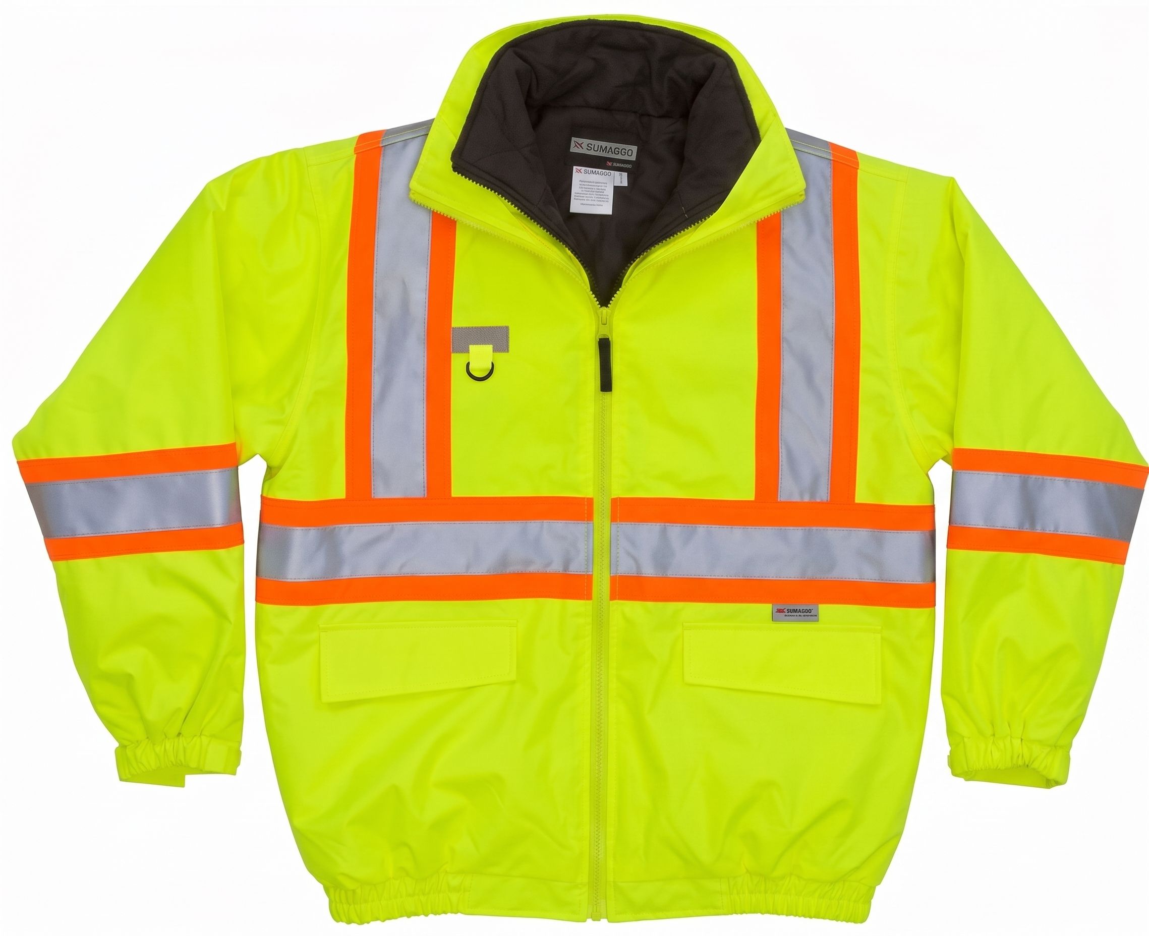 Sumaggo High Visibility 5 in 1 Jacket with 3M Thinsulate Insulation Inner Jacket in Lime