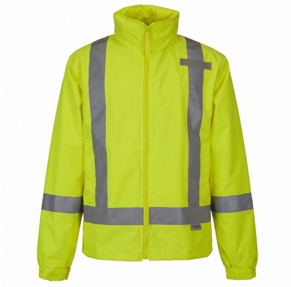An image of a Custom Sumaggo High Visibility Spring Jacket in Lime!