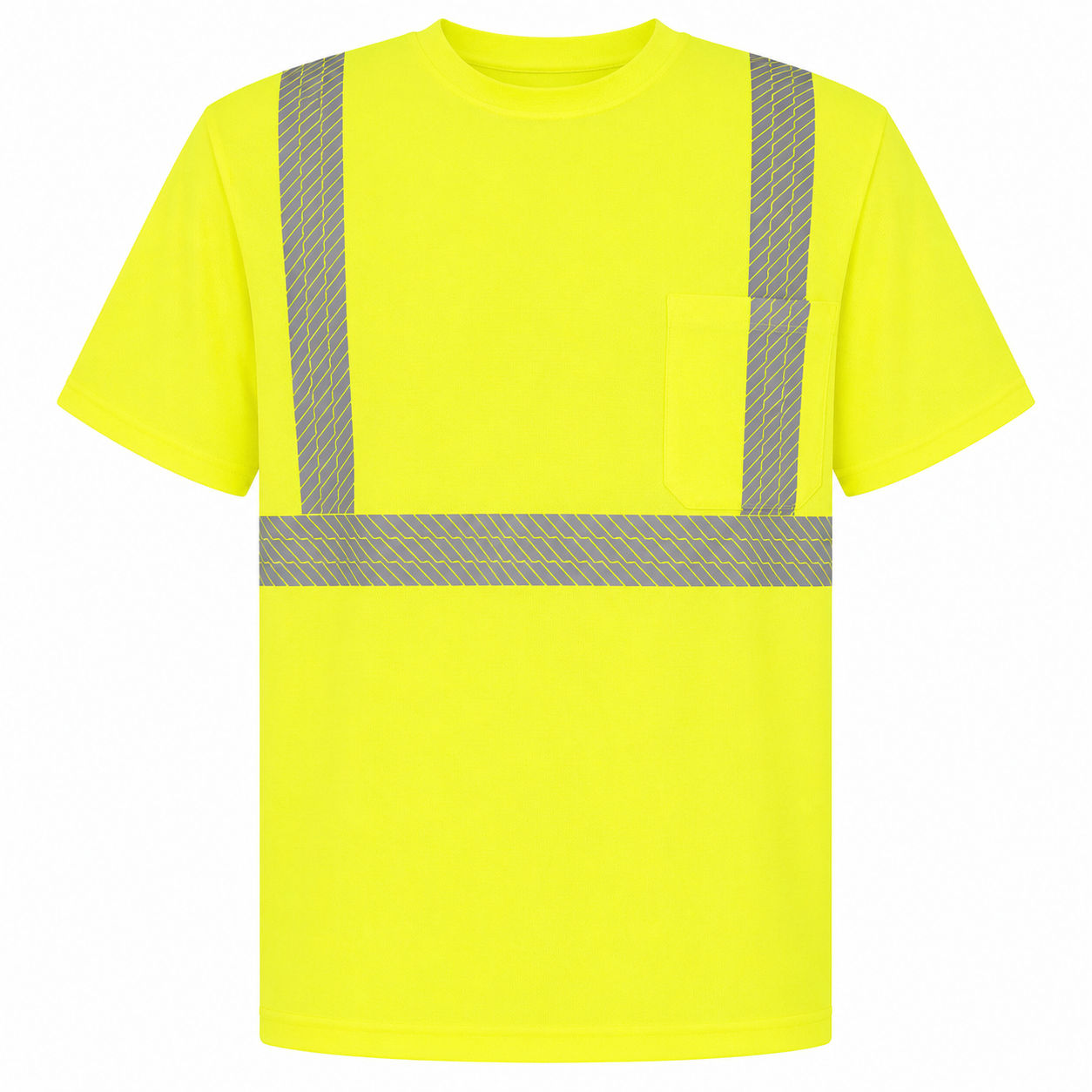 Sumaggo High Visibility TShirt With Ventilated Reflective Tapes in Lime