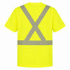An image of a Custom Sumaggo High Visibility TShirt With Ventilated Reflective Tapes in Lime!